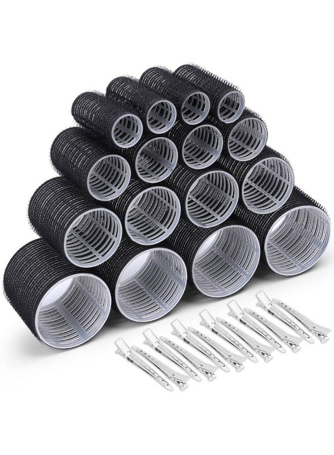 selizo Rollers Hair Curlers 28 Pcs Set With 16Pcs Hair Curlers 4 Sizes (4 Jumbo Rollers 4 Large Rollers & 4 Medium Rollers & 4 Small Rollers) And 12Pcs Hair Clips For Long Medium Short Hair Volume - Image 1