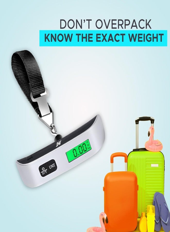 Ant Sigma 10 Portable Digital Luggage Scale 50kg/10g - LCD Display with Green Backlight Low Battery & Overload Alerts, KG/LB Switch, CR2032 Battery - Travel Baggage Weighing Tool - Image 4