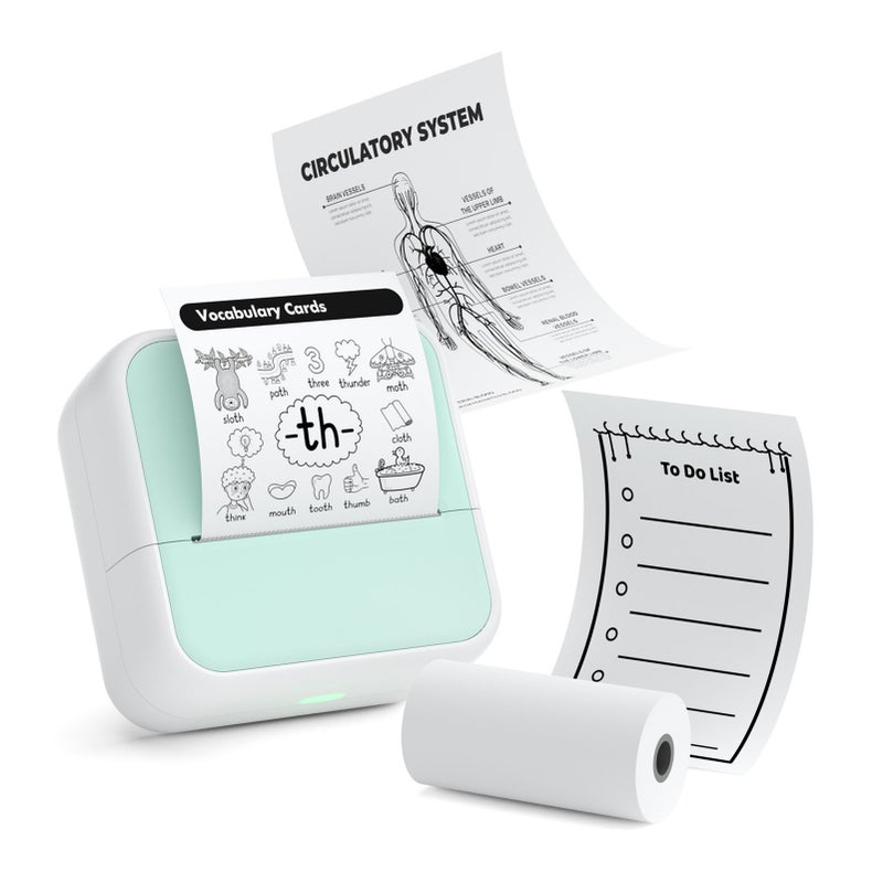 Mini Pocket Printer Portable Thermal Instant Photo Printing Label Maker Machine BT Wireless Connect Compatible with Android / iOS APP Support Receipt Label Memo Sticker Notes Lists Scrapbook DIY - Image 1