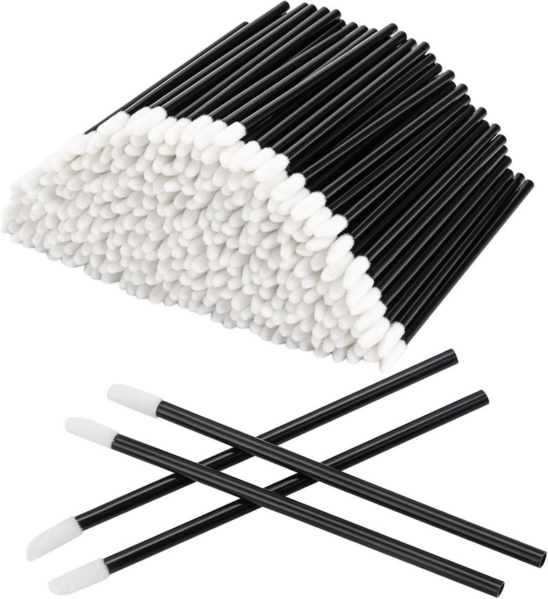 Lip Brushes 300 Pcs Lipstick Applicator Lip Gloss Wands Black
