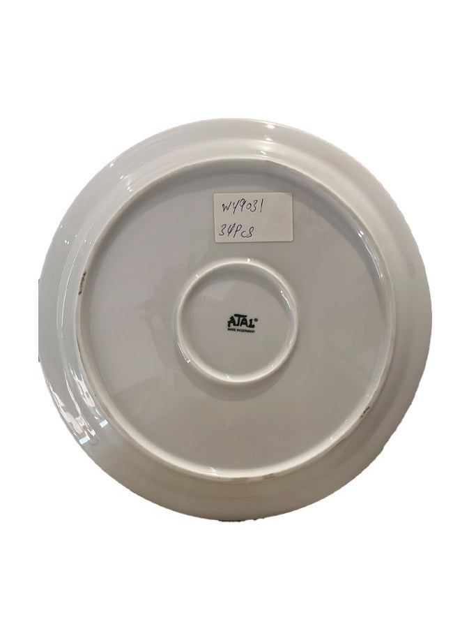 4-Place Divided Plates, Reusable Round Plates, Portion Control Divided Diet Plates.