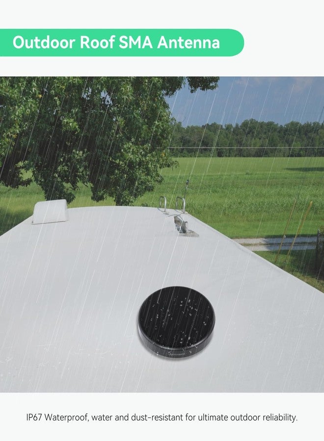 LINOVISION 4G LTE MIMO and WiFi 3-in-1 Combo Antenna, 2X 4G LTE and 1x Dual Band Wi-Fi, Outdoor Roof SMA Antenna for IOT-R32, IR302, RUT241/RUT240 - Image 3