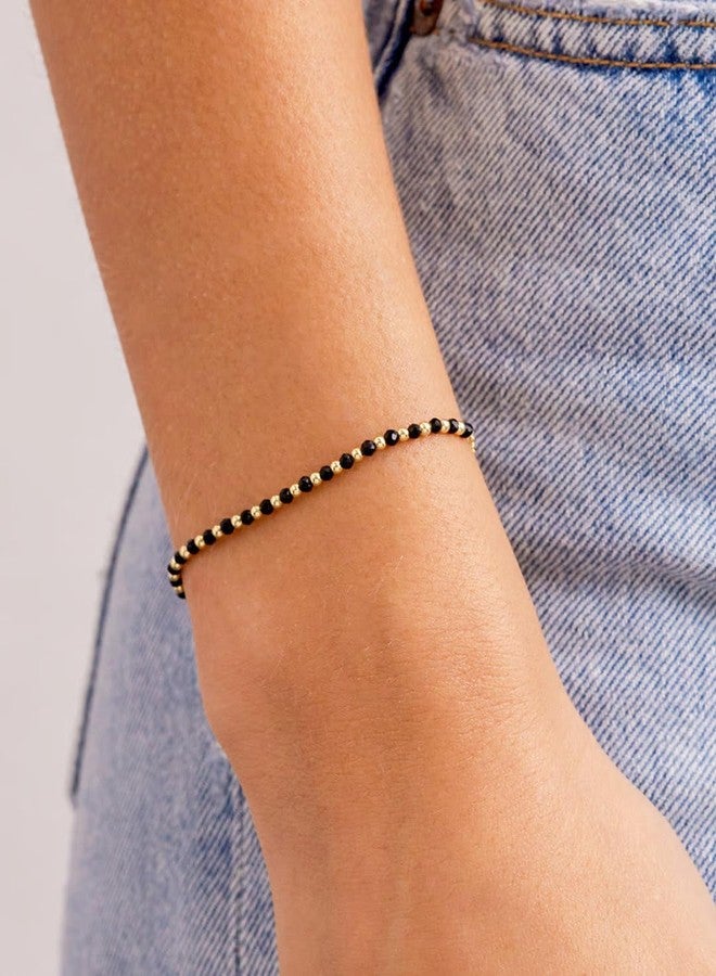 gorjana Power Gemstone Brooks Bracelet Black Onyx - Protection - Image 2