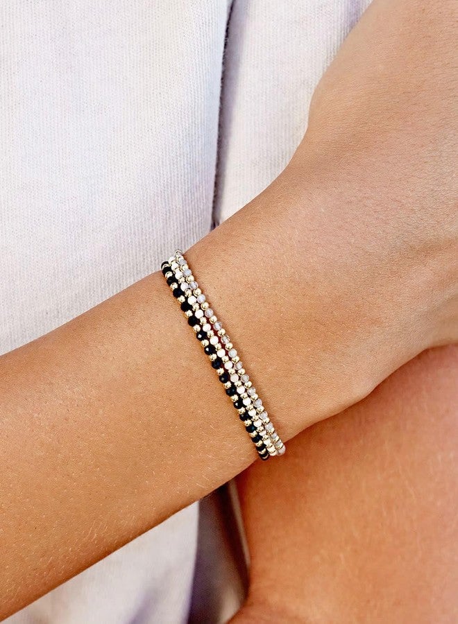 gorjana Power Gemstone Brooks Bracelet Black Onyx - Protection - Image 3