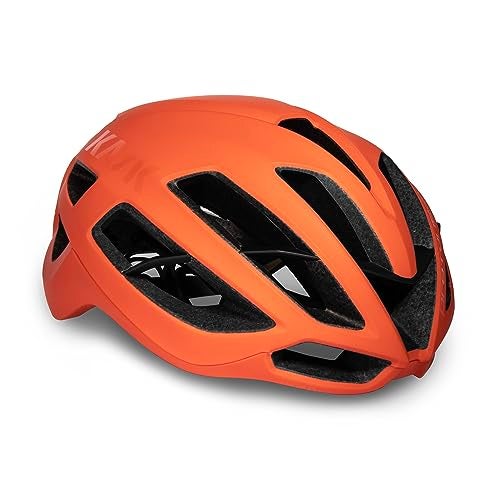 KASK Protone Icon Bike Helmet I Aerodynamic Road Cycling, Mountain Biking & Cyclocross Helmet - Tangerine Matt - Medium - Image 1