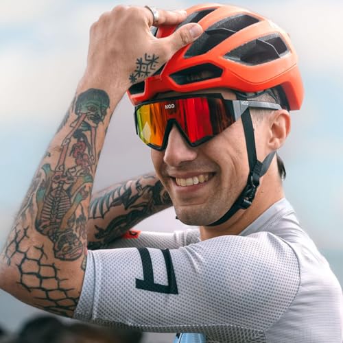 KASK Protone Icon Bike Helmet I Aerodynamic Road Cycling, Mountain Biking & Cyclocross Helmet - Tangerine Matt - Medium - Image 2