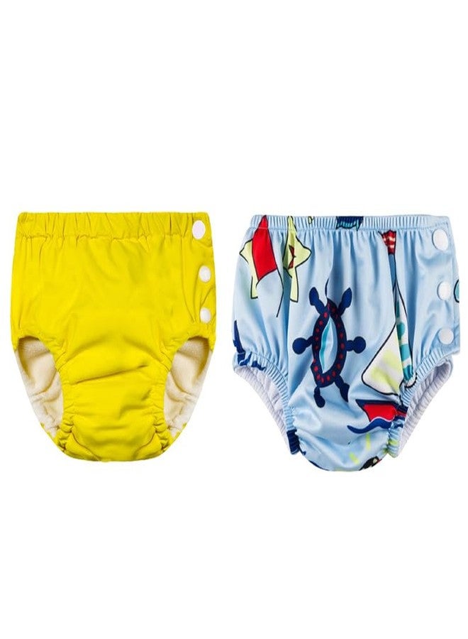 Crawl'in Reusable Swim Diaper Pants | Unisex Baby Swimwear | Adjustable & Leak-Proof | 0–36 Months | Color 43 - Image 1
