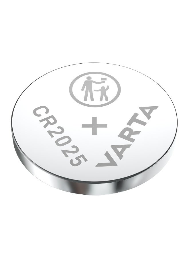 VARTA بطارية فارتا ليثيوم عملة CR2025 BLI 1 | نظام طاقة ليثيوم مانغنيز ثنائي الأكسيد | عبوة آمنة للأطفال لأقصى درجات الأمان - Image 2
