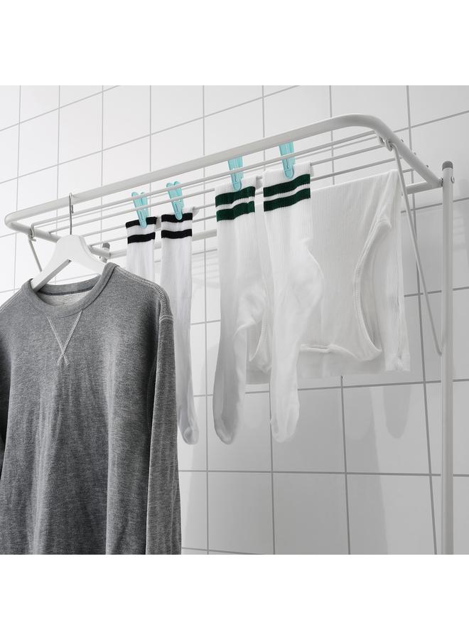 زبون منشر تجفيف، مستويين، رمادي، 78X46X185 سم - Image 2