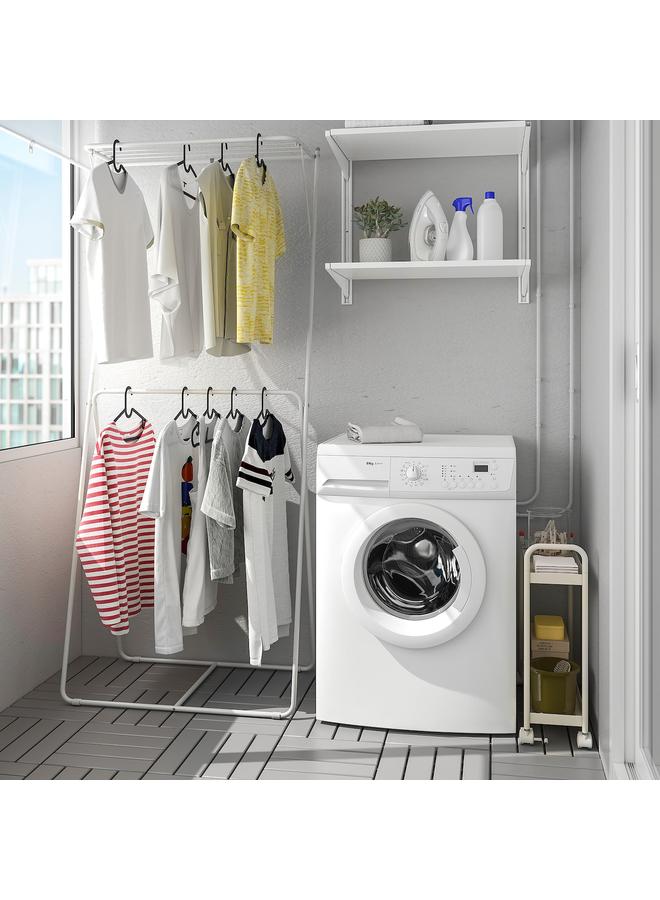 زبون منشر تجفيف، مستويين، رمادي، 78X46X185 سم - Image 4