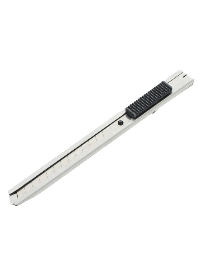 Tajima LC301B Slimline Snap Off Knife with Auto Lock Handle and 3 Blades for Graphics 9MM, Silver - Image 1