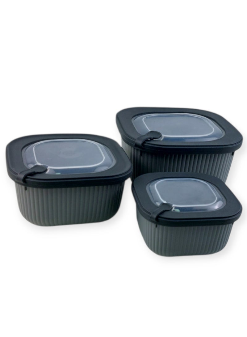 فولي لايف علب حفظ الطعام - 3 قطع - Image 1