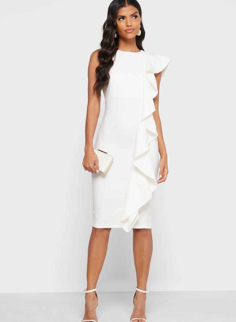 Ella Limited Edition Ruffled Bodycon Dress - Image 4