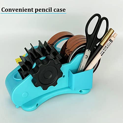 SHDSL Blue Heat Tape Dispenser Sublimation - Multiple Roll Cut Heat Tape Dispenser to PreCut Heat Transfer Tape Heat Resistant Tape, Semi-Automatic Tape Dispenser Manual Video & 1" Core for Scotch Tapes - Image 4