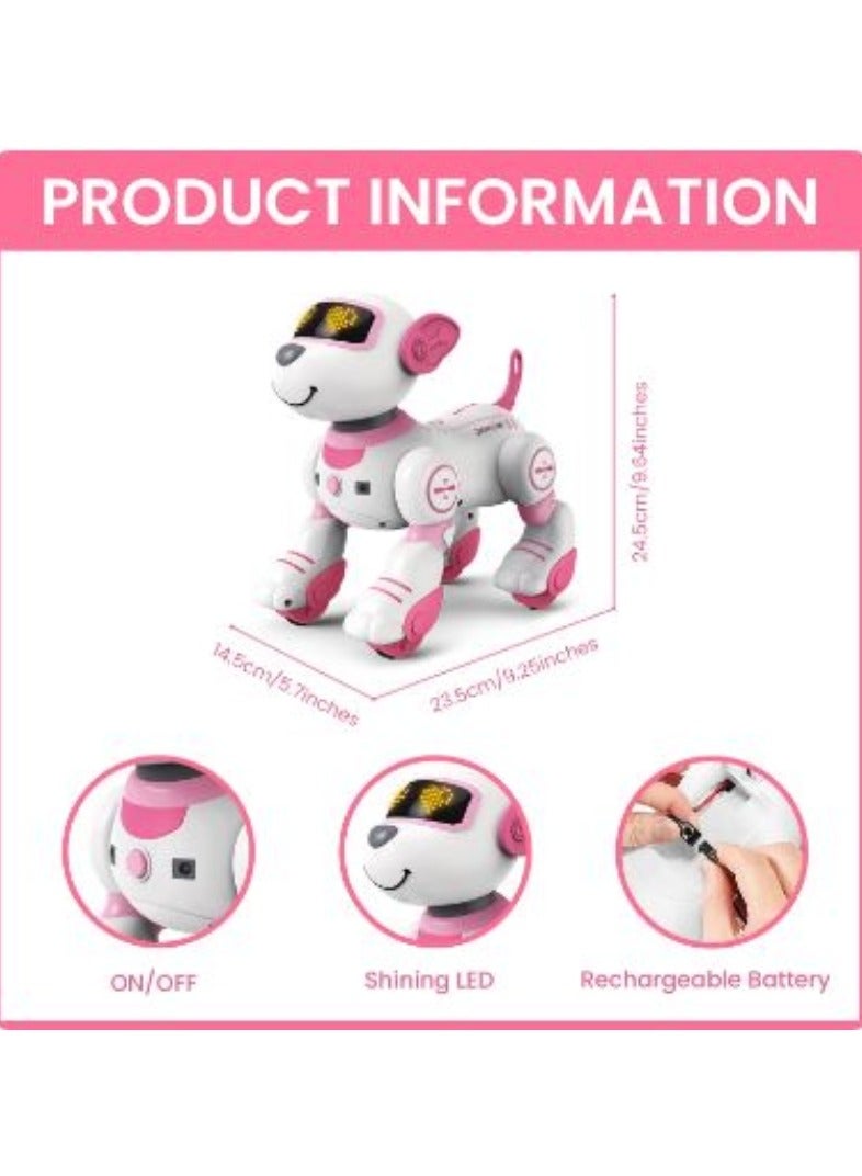 AROAQ Programmable Smart Interactive Dog Stunt Robot with Remote Control Touch Function Singing Dancing Walking Smart Toy - Image 5