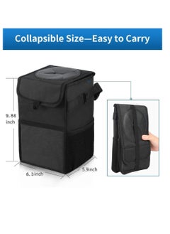 Car trash can with lid, multi-purpose trash bag and 3 storage bags, portable accessories/toy storage bag/100% waterproof and leak-proof for cars, trucks, vans and vehicles - pzsku/Z0C85AF1C518BB298B197Z/45/_/1733385700/65531f3c-ac96-4f3f-965c-4300477f4bb6