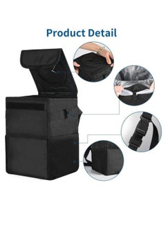 Car trash can with lid, multi-purpose trash bag and 3 storage bags, portable accessories/toy storage bag/100% waterproof and leak-proof for cars, trucks, vans and vehicles - pzsku/Z0C85AF1C518BB298B197Z/45/_/1733385732/45874643-07ca-4e7b-a049-aa03af8a0424