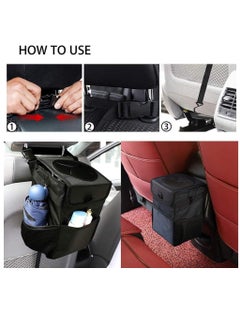 Car trash can with lid, multi-purpose trash bag and 3 storage bags, portable accessories/toy storage bag/100% waterproof and leak-proof for cars, trucks, vans and vehicles - pzsku/Z0C85AF1C518BB298B197Z/45/_/1733385741/cf47c2a4-5854-4a84-b4b0-4d6778ce0cd7