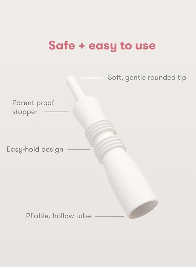 بودي هيلت 10 قطع مسكن لغازات ومغص الأطفال، لتخفيف إمساك الطفل، مناسب منذ الولادة، أبيض - Image 3