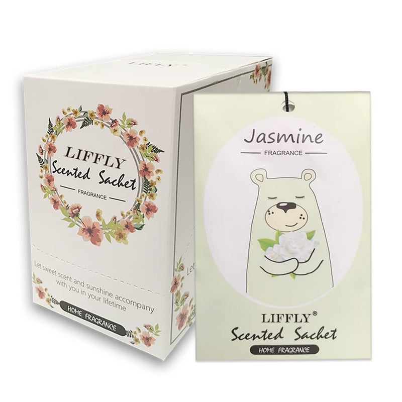 حزم لي فلي 14 من أكياس معطرات الياسمين للدرج والخزانة هدية عيد الميلاد 15 رائحة اختيارية