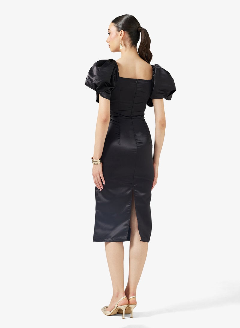 ايلا ليمتد اديشن فستان فضفاض بأكمام منفوشة - Image 2