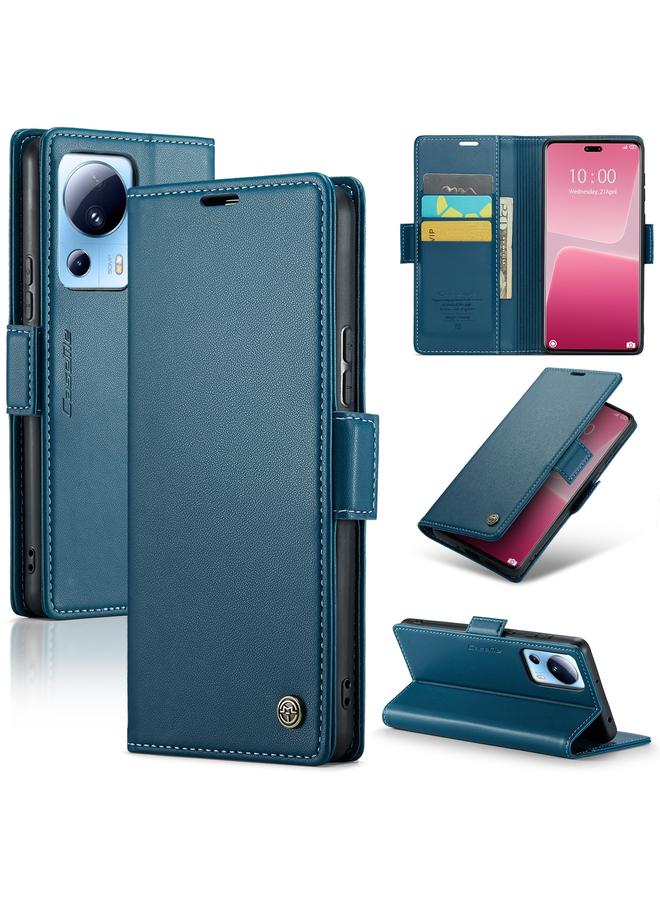 Case For Xiaomi 13 Lite 023 Butterfly Buckle Litchi Texture RFID Anti-theft Leather Phone Case