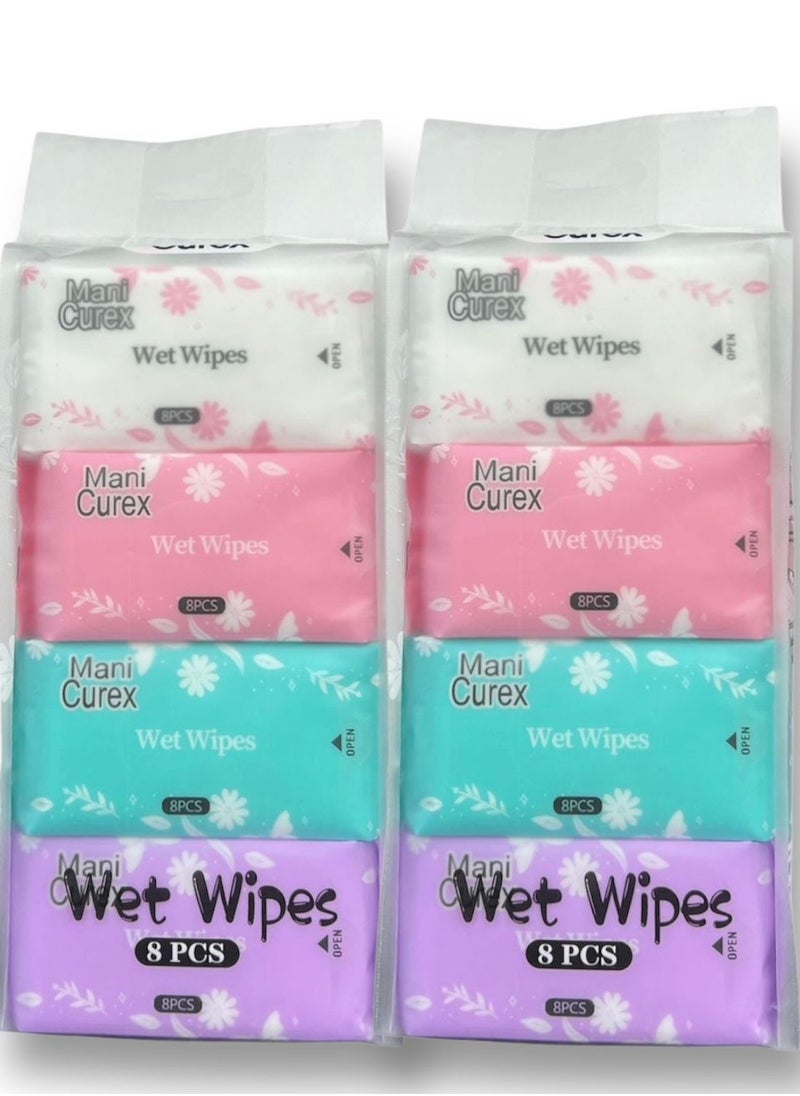 Mani Curex wet wipes 8X8 (64pcs ) 