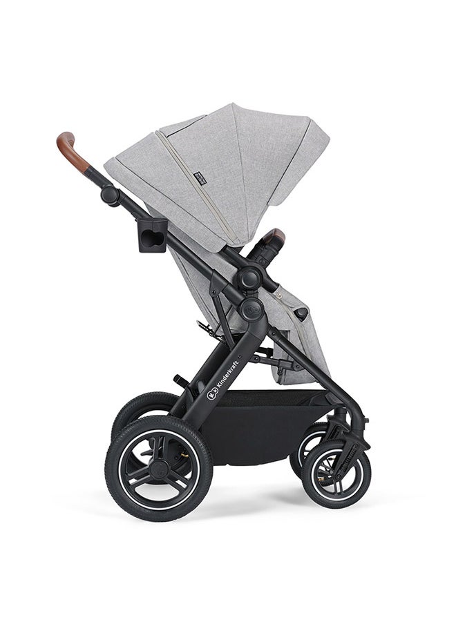 Stroller Pushchair 3 In1 Btour - Light Grey