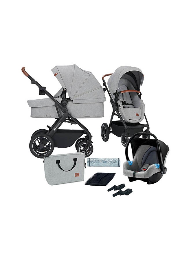 Stroller Pushchair 3 In1 Btour - Light Grey