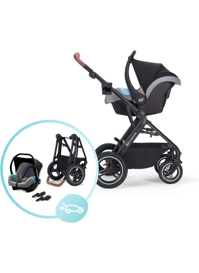 Stroller Pushchair 3 In1 Btour - Light Grey