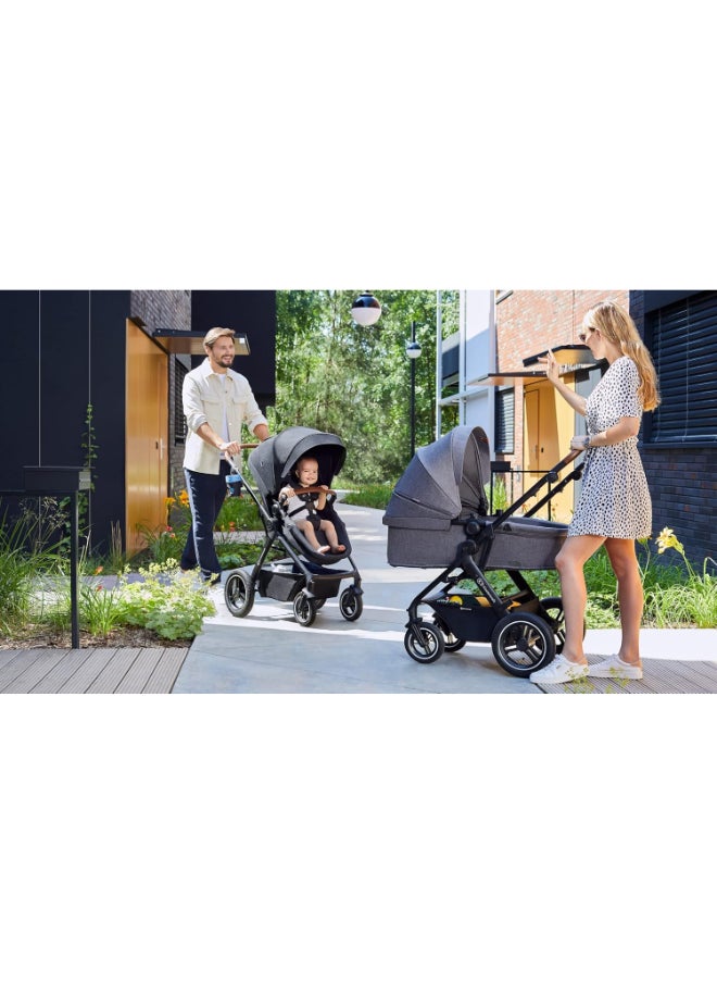 Stroller Pushchair 3 In1 Btour - Light Grey