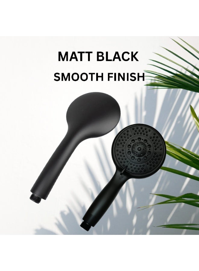 ITG Matte Black Handheld Showerhead, High Pressure, 5 Spray Modes, Water-Saving, SASO Certified - Image 5