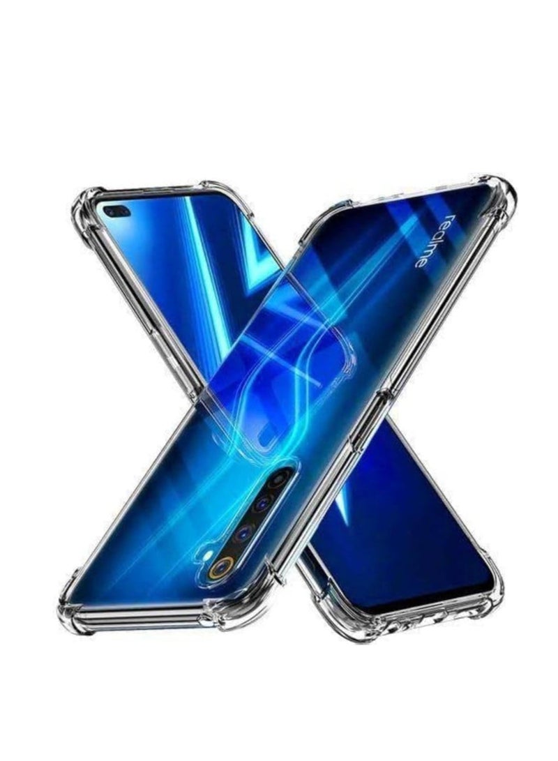 Case for Realme 6 Clear TPU Four Corners Protective Cover Transparent Soft funda  - Image 2