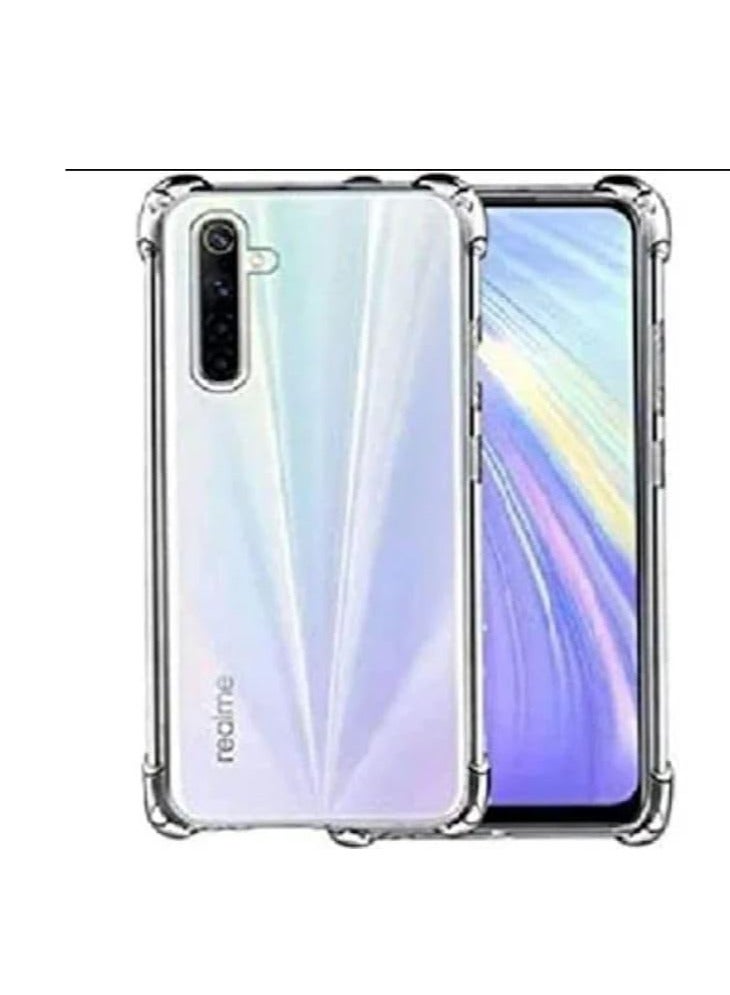 Case for Realme 6 Clear TPU Four Corners Protective Cover Transparent Soft funda  - Image 3