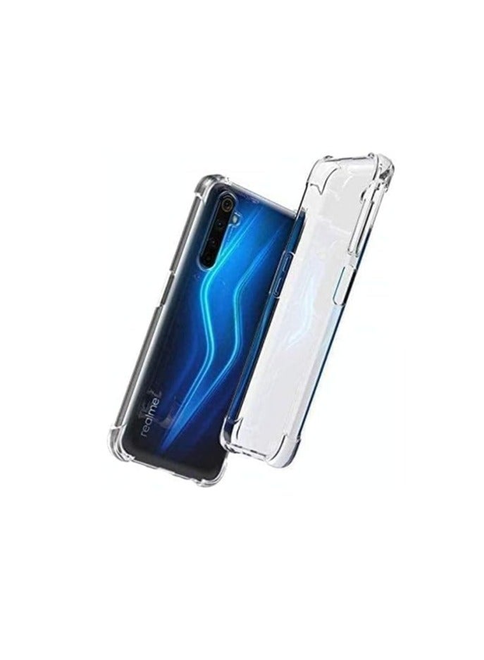 Case for Realme 6 Clear TPU Four Corners Protective Cover Transparent Soft funda  - Image 4