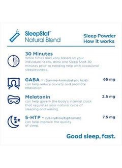 Dream Water Sleep Aid Powder; Melatonin, GABA, 5-HTP; Natural Flavors; Helps You to Fall Asleep, Fast, and Wake Refreshed; Snoozeberry, 30-Count  - Image 3