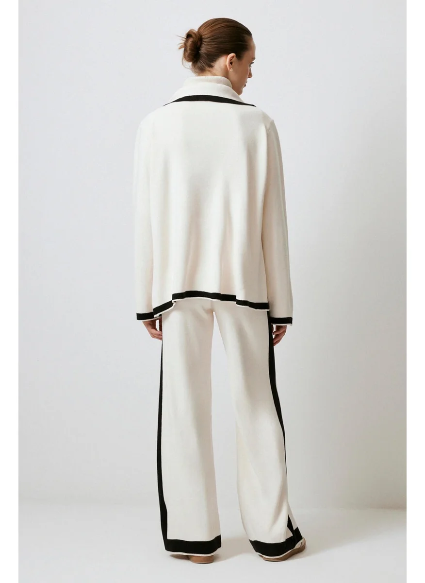 Touche Double Breasted Knitwear Suit