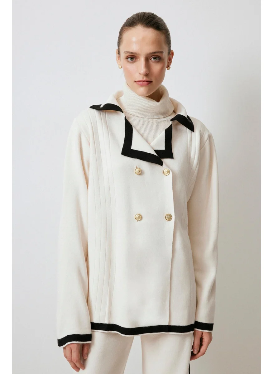 Touche Double Breasted Knitwear Suit