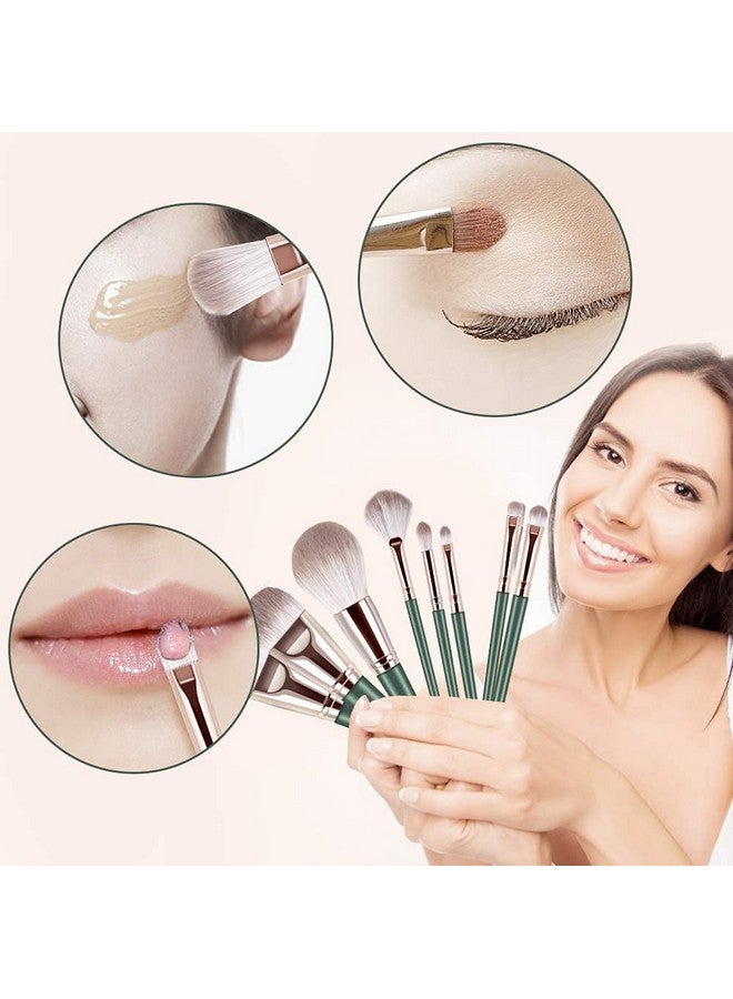 COSLUXE Makeup Brushes, 14 Pcs Professional Makeup Brush Set, Advanced Plant Fiber And Solid Wood Brush Handle, Foundation Loose Powder Blush Eye Shadow Brush Kit - Image 2