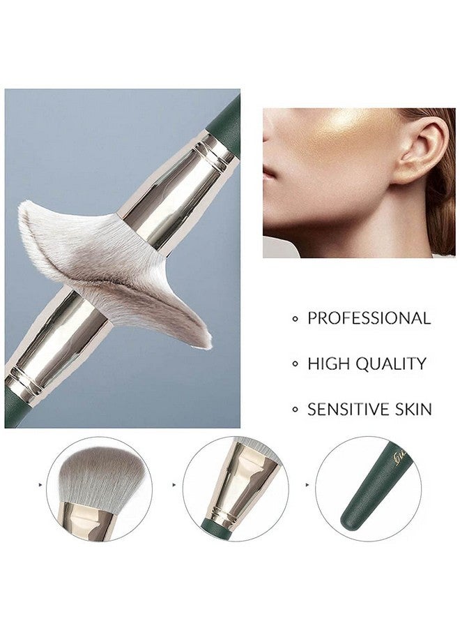 COSLUXE Makeup Brushes, 14 Pcs Professional Makeup Brush Set, Advanced Plant Fiber And Solid Wood Brush Handle, Foundation Loose Powder Blush Eye Shadow Brush Kit - Image 5