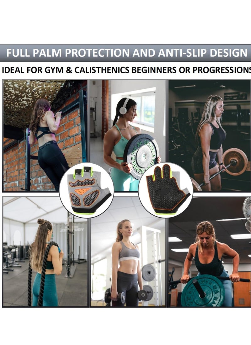 Excefore Gym Gloves, Weight Lifting Gloves for Men and Women, Breathable, Lightweight Gym Gloves for Gym, Cycling, Exercise, Training, Pull ups, Fitness, Climbing and Rowing, Black-Medium  - Image 4