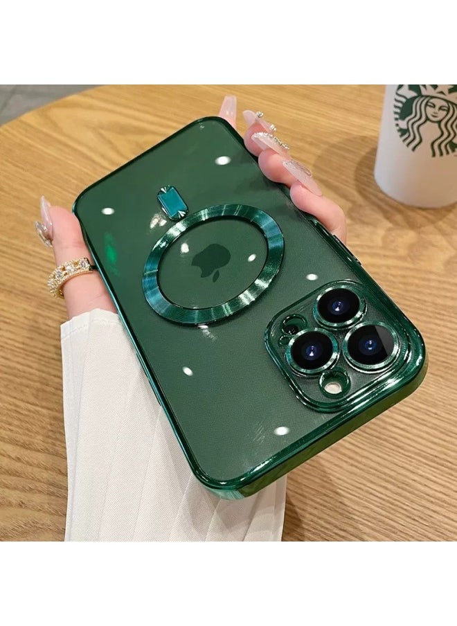 Generic Digital Computer/For Iphone Protective Case For Iphone Protective Cover-Color:Dark Green-Applicable Model:For Iphone14PLUS  - Image 1