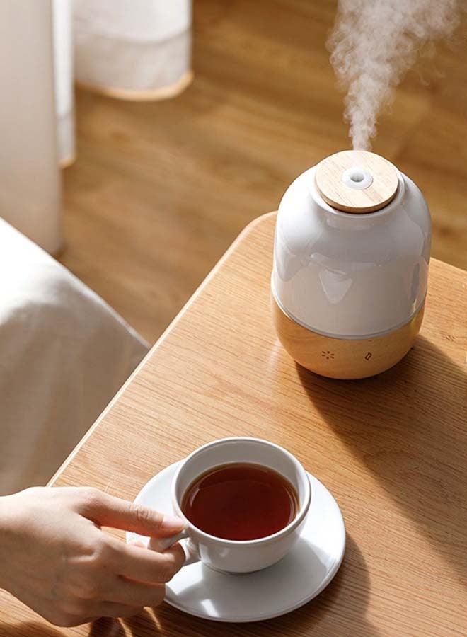 Oregon Ceramic Solid Wood Aromatherapy Machine 130ml Ultrasonic Silent Large Capacity Humidifier for Home use - Image 5