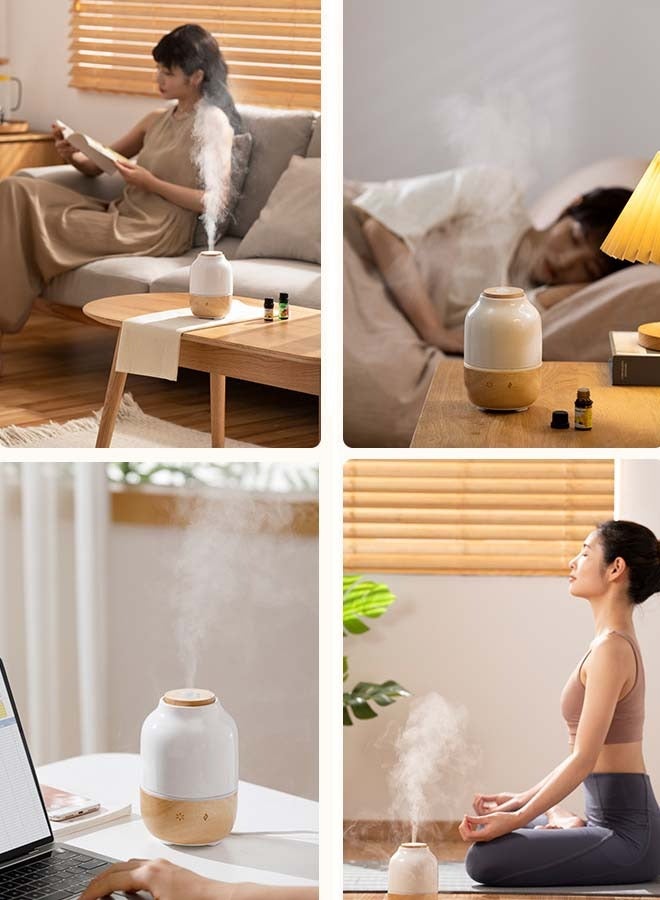 Oregon Ceramic Solid Wood Aromatherapy Machine 130ml Ultrasonic Silent Large Capacity Humidifier for Home use - Image 2