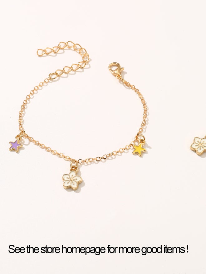 تايك تو طقم قلادة وسوار وأقراط وخاتم من قطعتين  قطع - Image 3