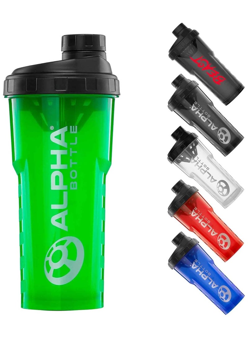 Generic Protein Shaker Bottle | 750mlGym Cup | for Protein Powder Shakes & Sports Supplements | Pre Workout Mixer | BPA Free | 0.75L | green - Image 1