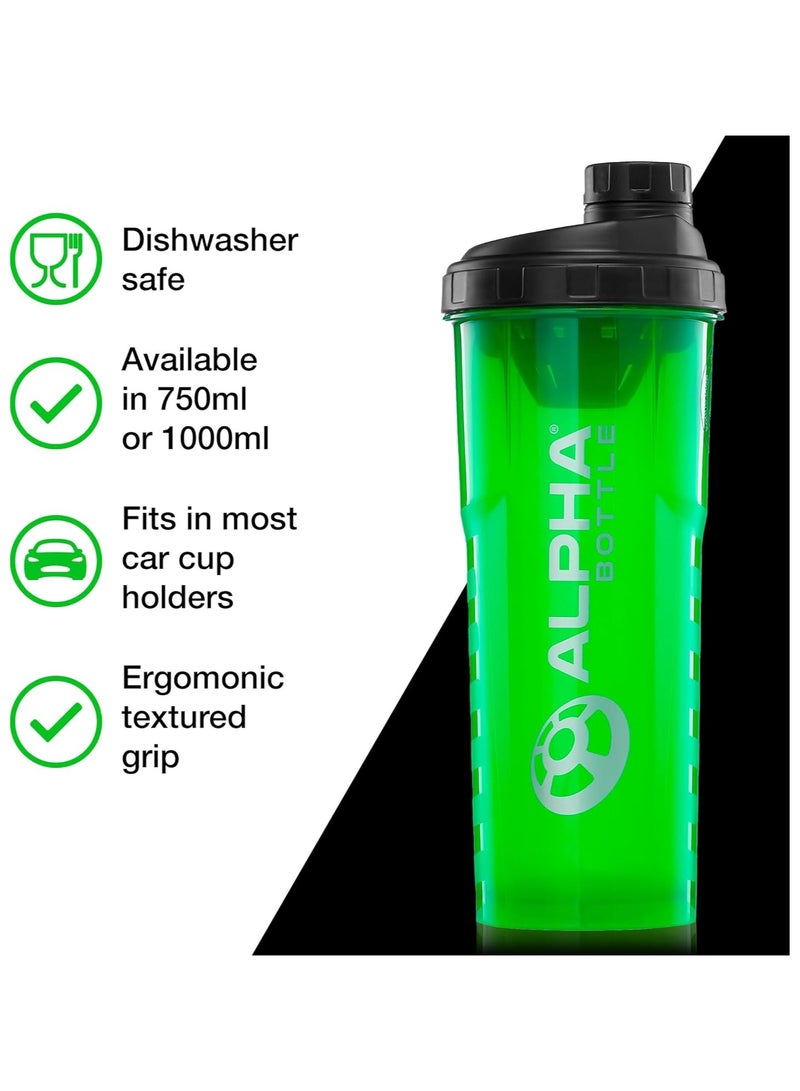 Generic Protein Shaker Bottle | 750mlGym Cup | for Protein Powder Shakes & Sports Supplements | Pre Workout Mixer | BPA Free | 0.75L | green - Image 3