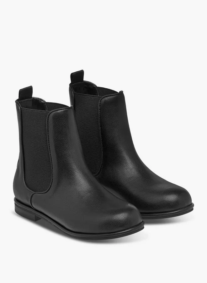 ليتل ميسي أحذية بوت عالية بدون أربطة مع حلقات سحب