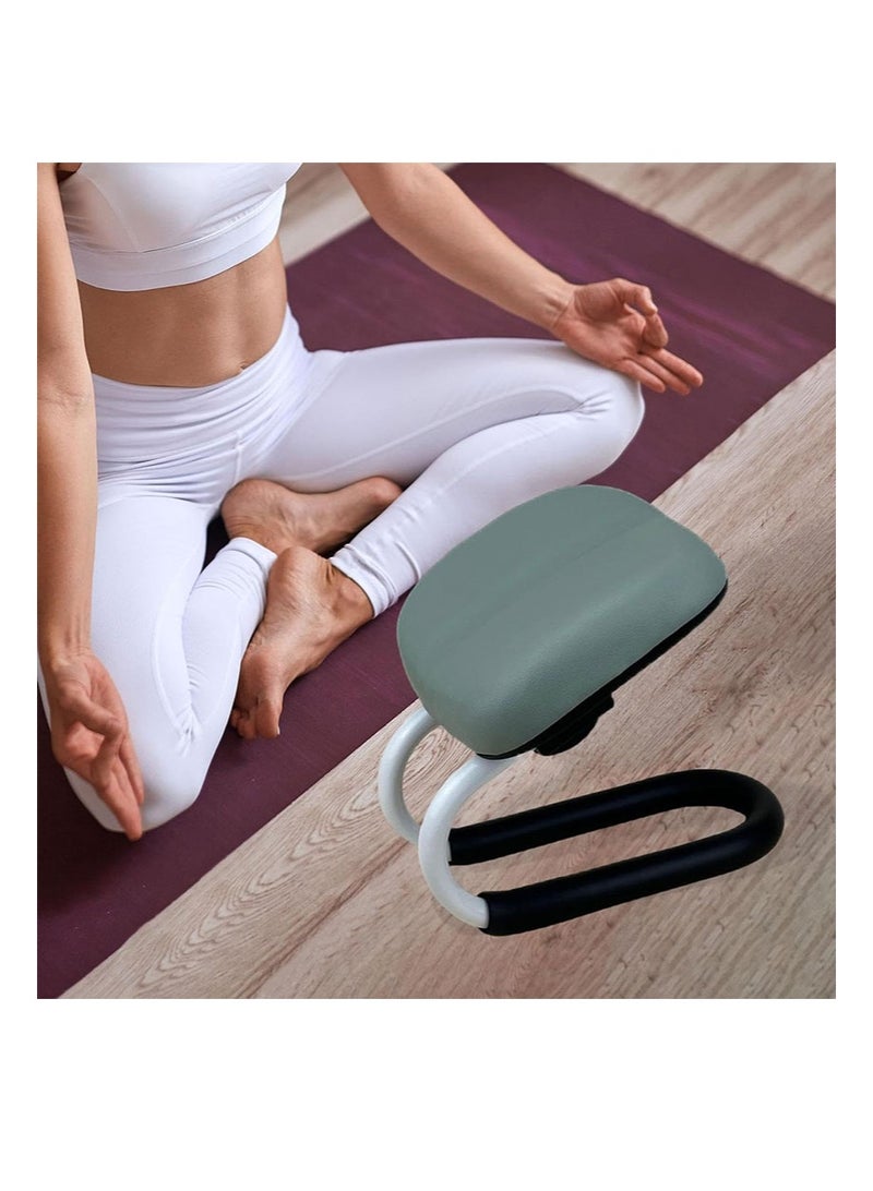 Apustim Prostration Chair Prayer Chair Kneeling Stool for Muslims, Ergonomic Design for Comfortable Prayer Position, Meditation Stool Mindfulness Prayer Kneeling Stool Sujoud Chair with Anti-slip Cover, Light green - Image 3