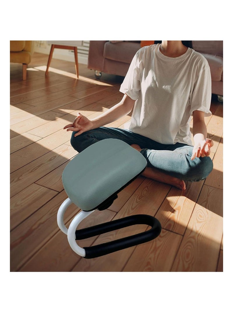 Apustim Prostration Chair Prayer Chair Kneeling Stool for Muslims, Ergonomic Design for Comfortable Prayer Position, Meditation Stool Mindfulness Prayer Kneeling Stool Sujoud Chair with Anti-slip Cover, Light green - Image 4